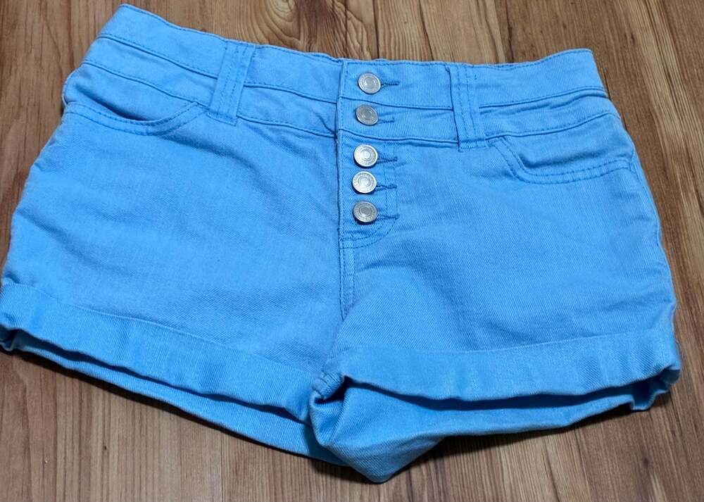 Roebuck & Co. Button Fly High Waisted Cuffed Shorts